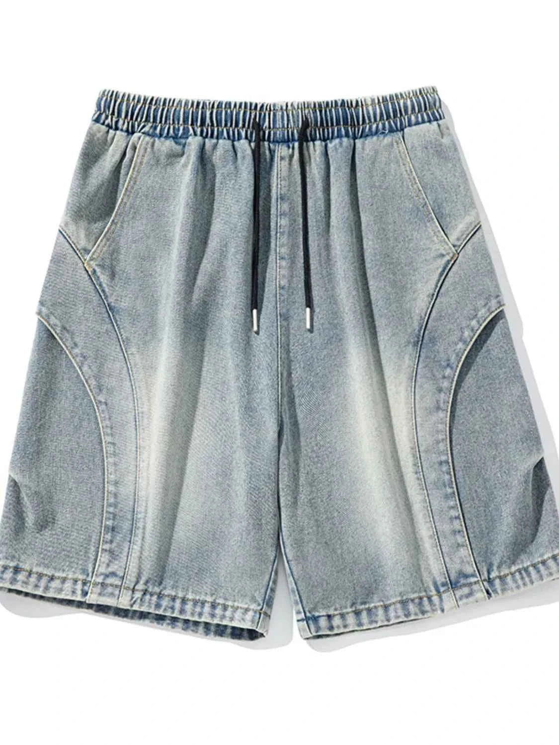 Men's Plus Size Drawstring Basic style Demin Shorts